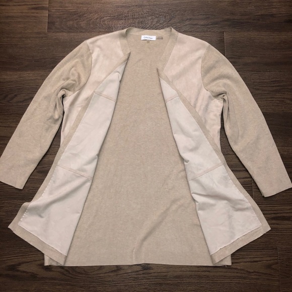 CK faux suede cardigan - Picture 2 of 4